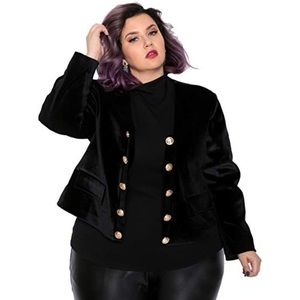 Cropped Velvet Blazer